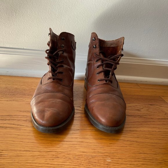 Mont Blanc by Connors, Vintage Leather Boots, Size 9.5 - Picture 4 of 7